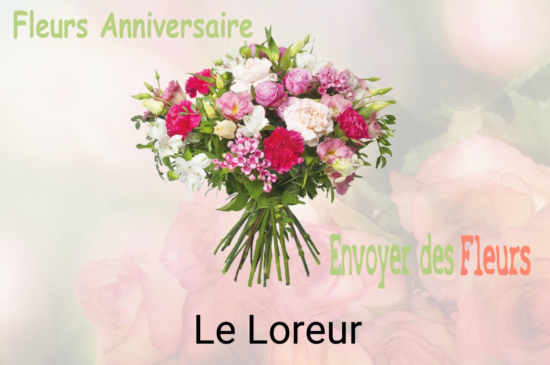Bouquet de fleurs d’anniversaire livré à Le Loreur