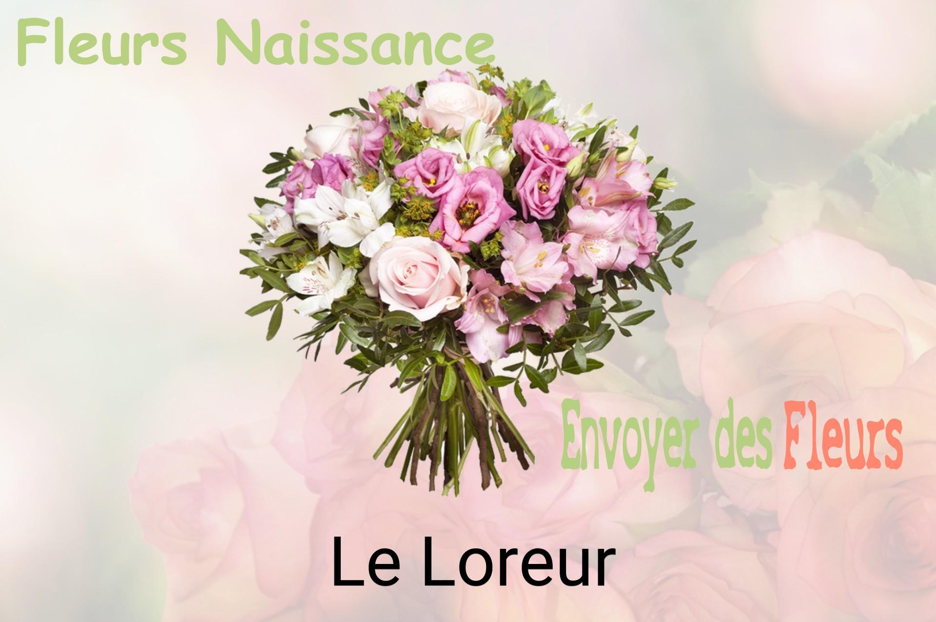 Bouquet de fleurs de naissance livré à Le Loreur